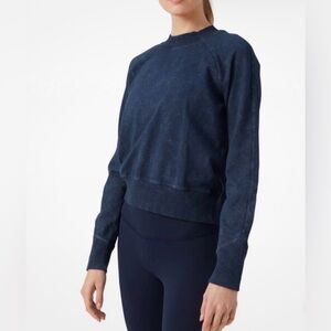 LULULEMON READY TO ROLL Crew DYE IN ACID /True Navy Blue SIZE 6 Near Perfect